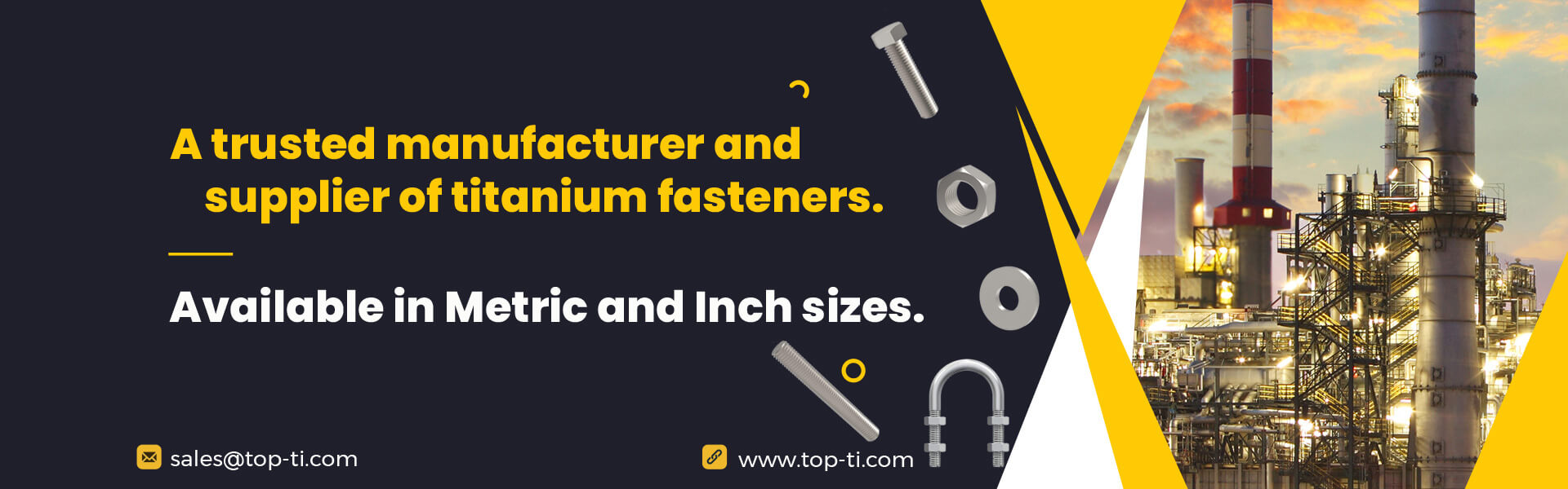 Industrial titanium fasteners