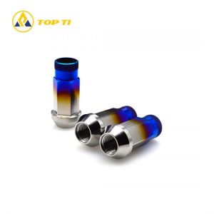 Titanium Open-End Lug Nuts M12