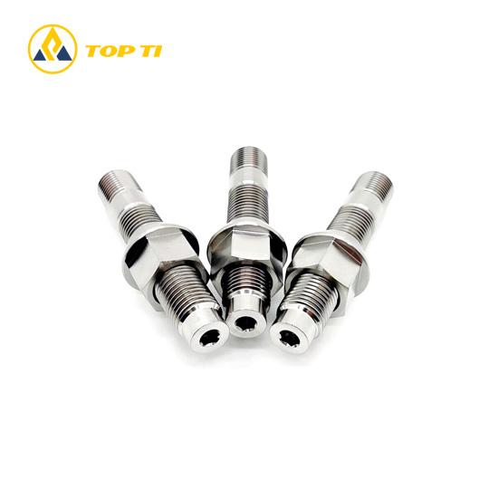 Titanium 14x1.5 Stud Conversion Kit 75mm Stud Length with Conical Seat