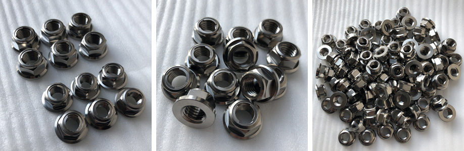 Titanium All Metal Insert Lock Flange Nut