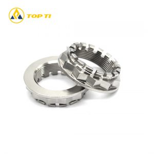 Titanium Flanged Rear Wheel Axle Nut