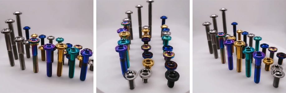 Titanium Low Profile Flange Bolt Metric Torx