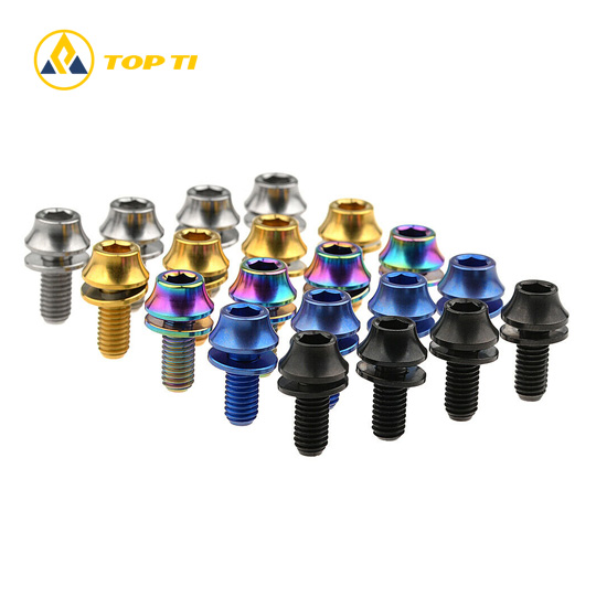 Titanium Ultra-Low Profile Water Bottle Cage Bolts