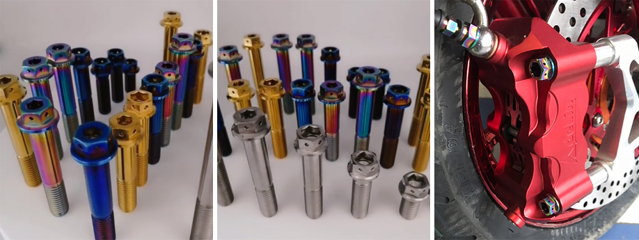 M5 M6 M7 M8 M10 titanium race drilled flange bolts